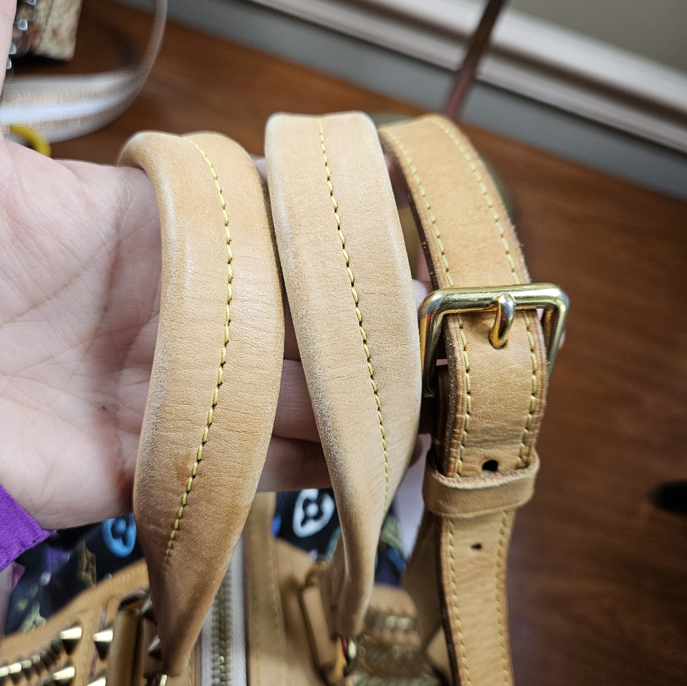 Auth louis vuitton Courtney Multicolor Pm / Mm Black - Picture 4 of 14
